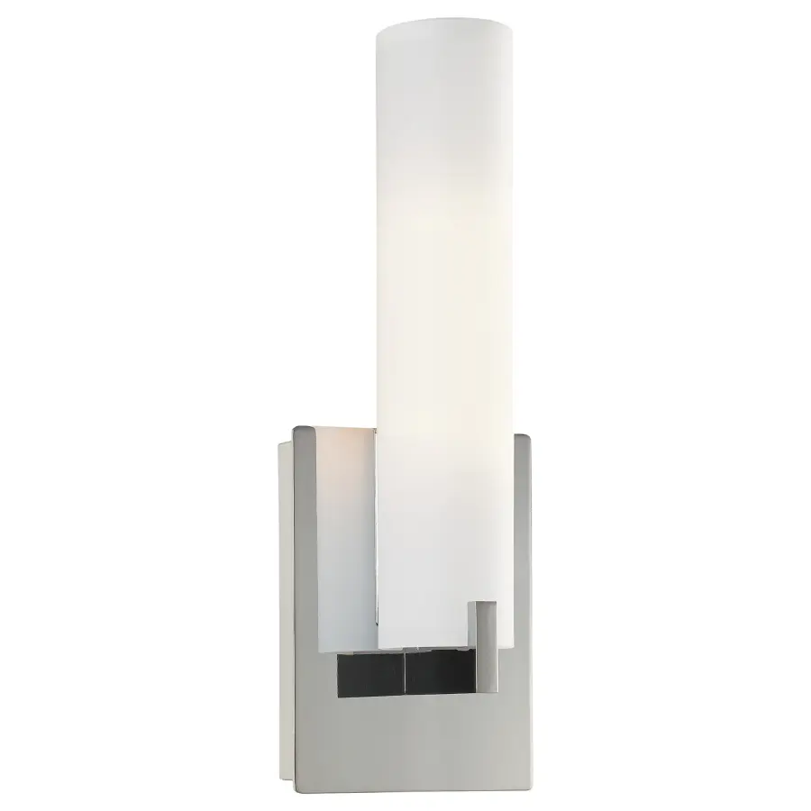 Sleek Chrome Vanity Sconce with ADA-Compliant Design