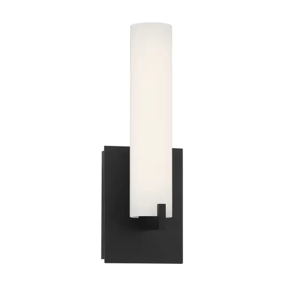 Tube LED Wall Sconce in Coal Black - Image 1