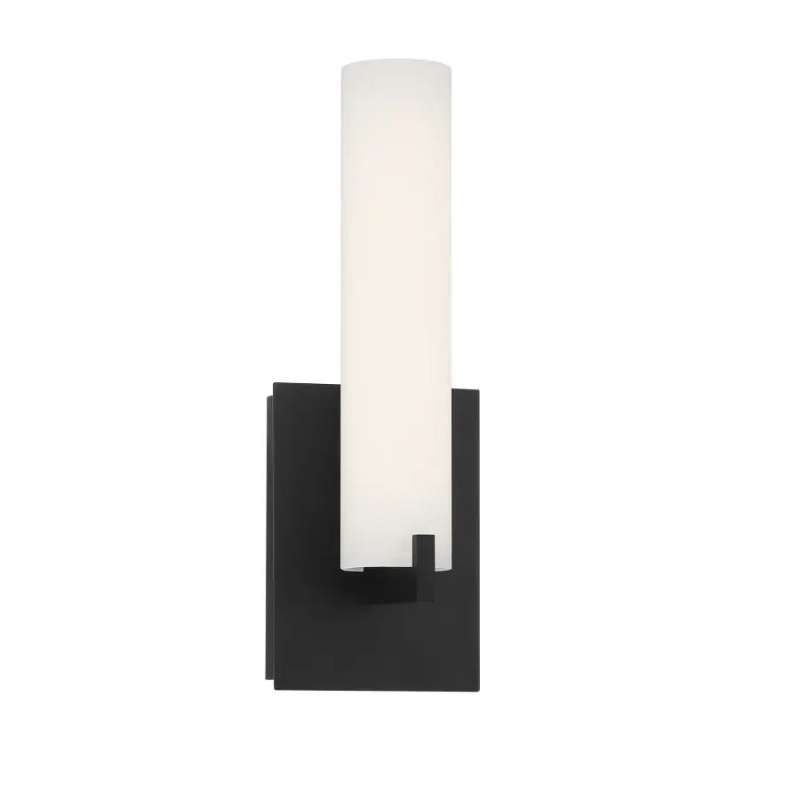 Tube LED Wall Sconce in Coal Black - Image 1