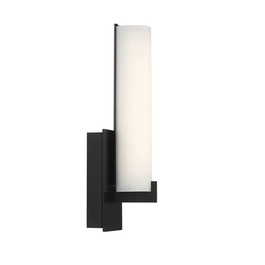 Tube LED Wall Sconce in Coal Black - Image 2