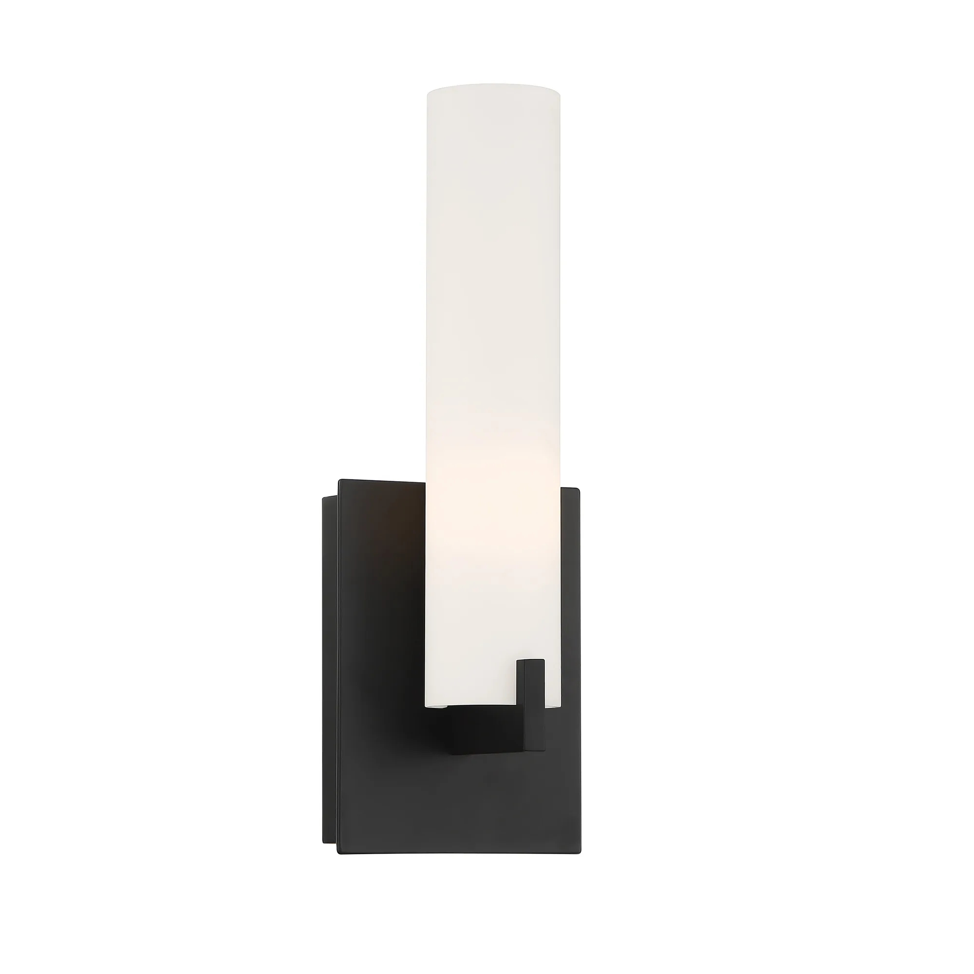 Tube 2-Light Wall Sconce in Coal Black