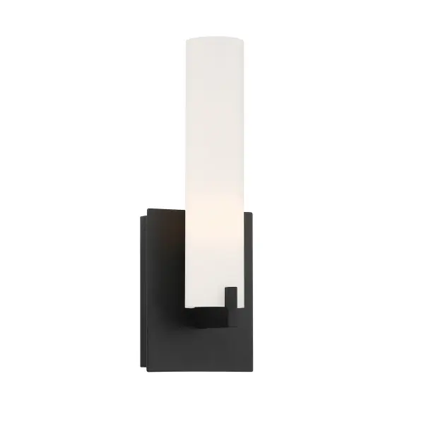 Tube 2-Light Wall Sconce in Coal Black - Image 1