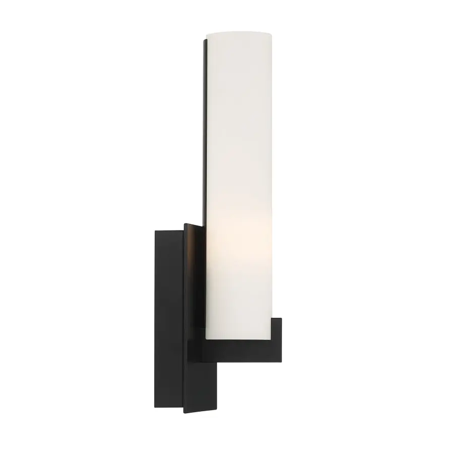 Tube 2-Light Wall Sconce in Coal Black - Image 2