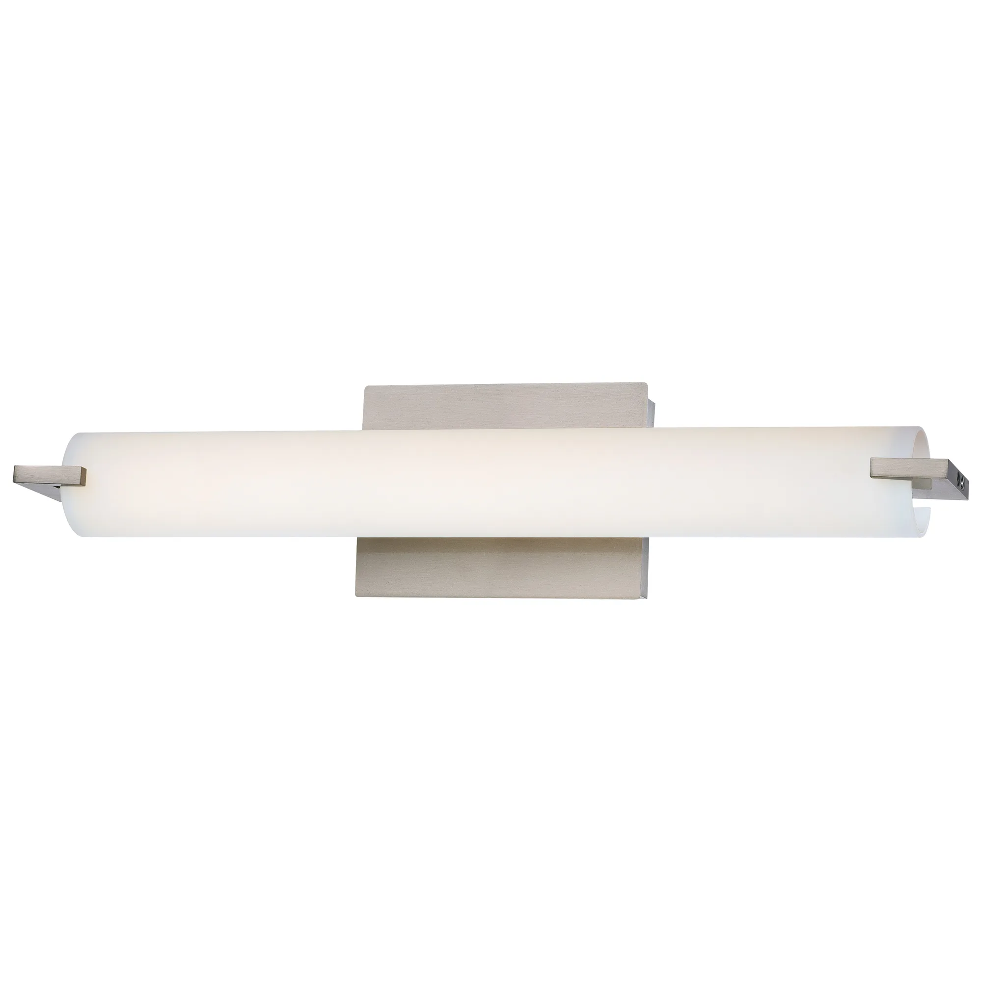 Tube LED Bath Light in Brushed Nickel