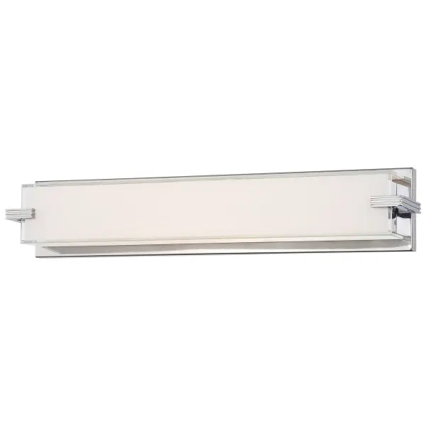 The Cubism LED Bath Light delivers professional-grade illumination with 3,213 lumens and a 92 CRI, perfect for vanity applications. Its sleek chrome finish and geometric glass design bring contemporary elegance to any bathroom.