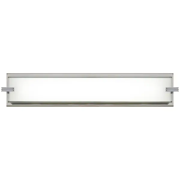 The Cubism LED Bath Light delivers professional-grade illumination with 3,213 lumens and a 92 CRI, perfect for vanity applications. Its sleek chrome finish and geometric glass design bring contemporary elegance to any bathroom. - alternate view