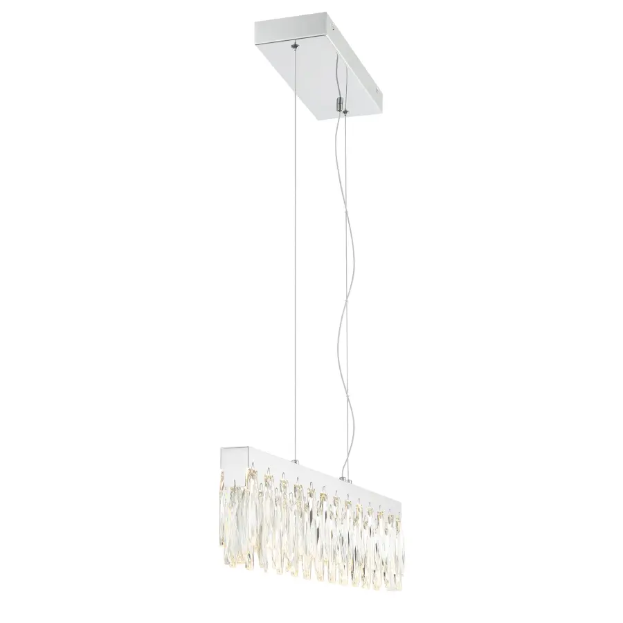 Curio 32" LED Island Light in Chrome - Image 4