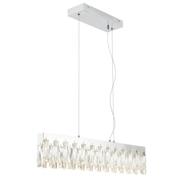 Curio 32" LED Island Light in Chrome - Image 5