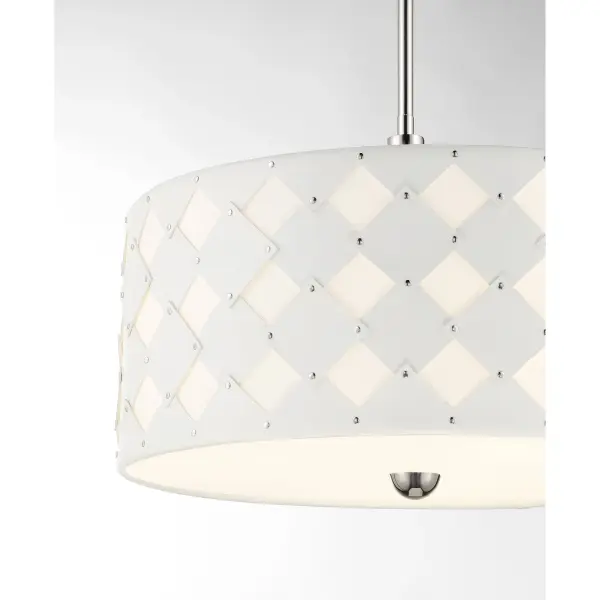 Patchwork 3-Light Pendant in Polished Nickel - Image 3
