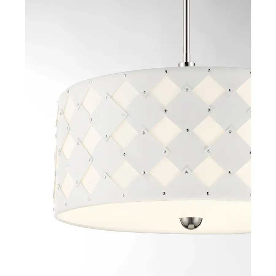 Patchwork 3-Light Pendant in Polished Nickel - Image 3
