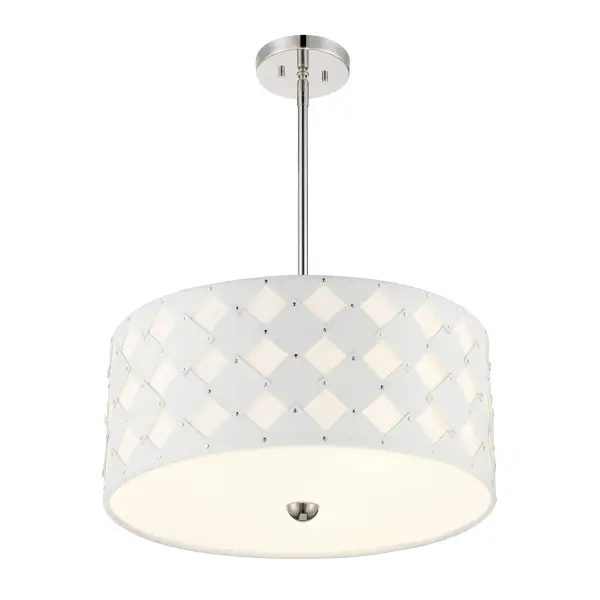 Patchwork 3-Light Pendant in Polished Nickel - Image 5