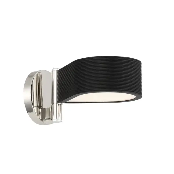 Sleek Contemporary LED Sconce with Dual-Tone Finish - Image 1