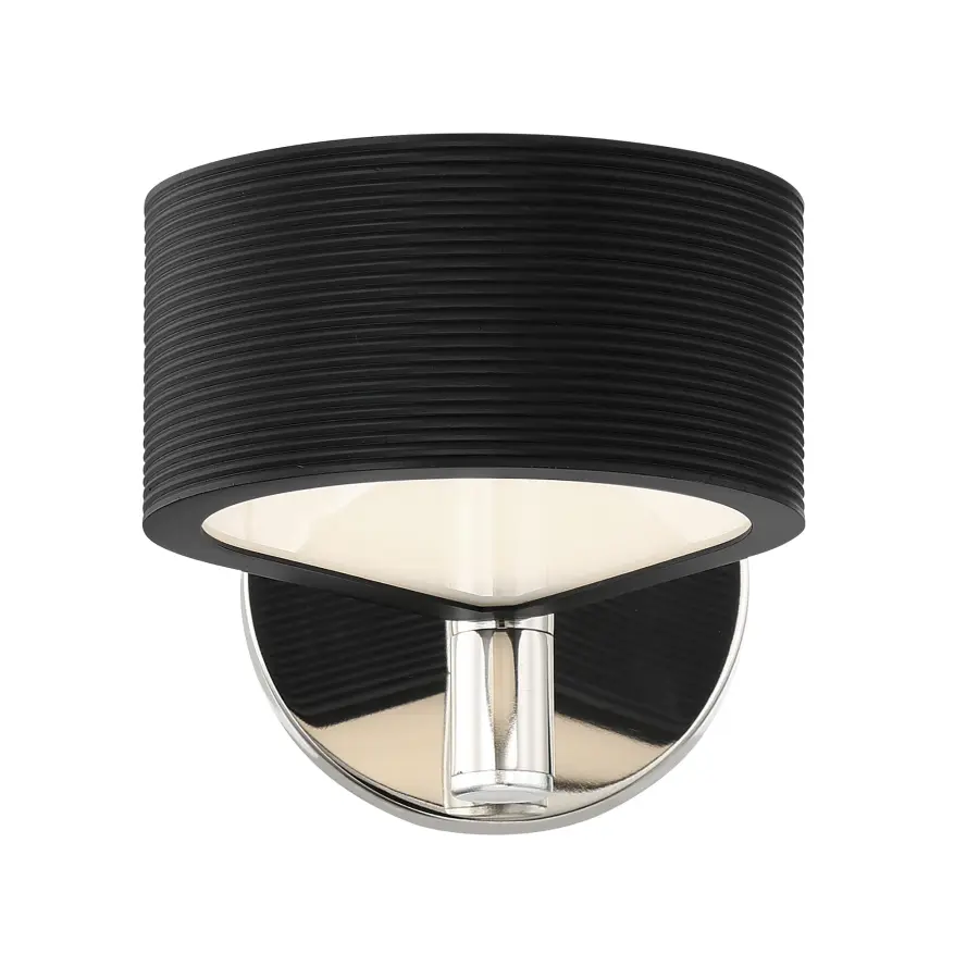 Sleek Contemporary LED Sconce with Dual-Tone Finish - Image 2