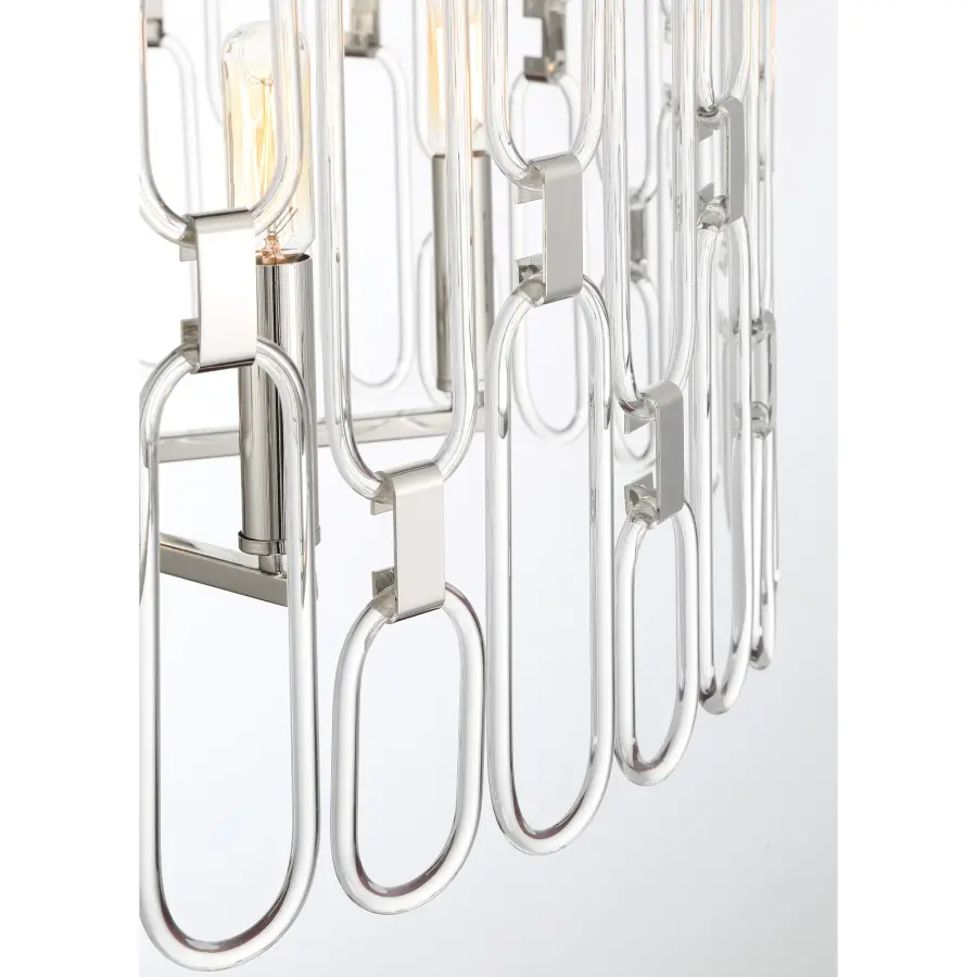 Charming 6-Light Pendant in Polished Nickel - Image 3