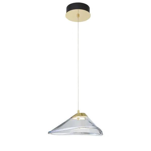 Compact Modern Pendant with Striking Two-Tone Finish - Image 2