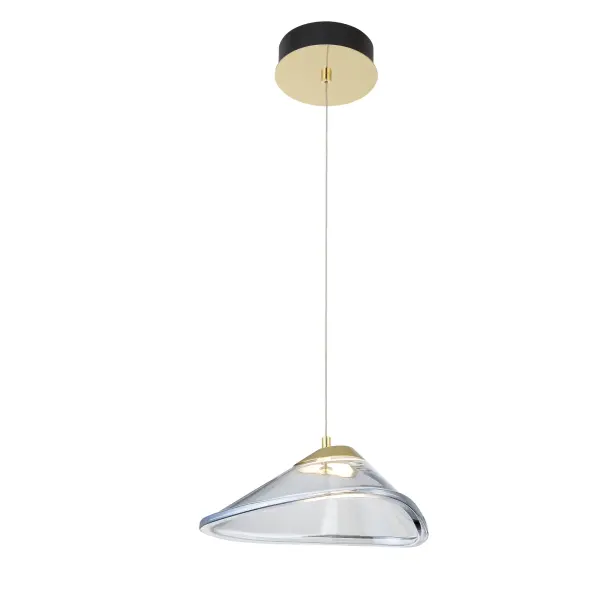 Compact Modern Pendant with Striking Two-Tone Finish - Image 5