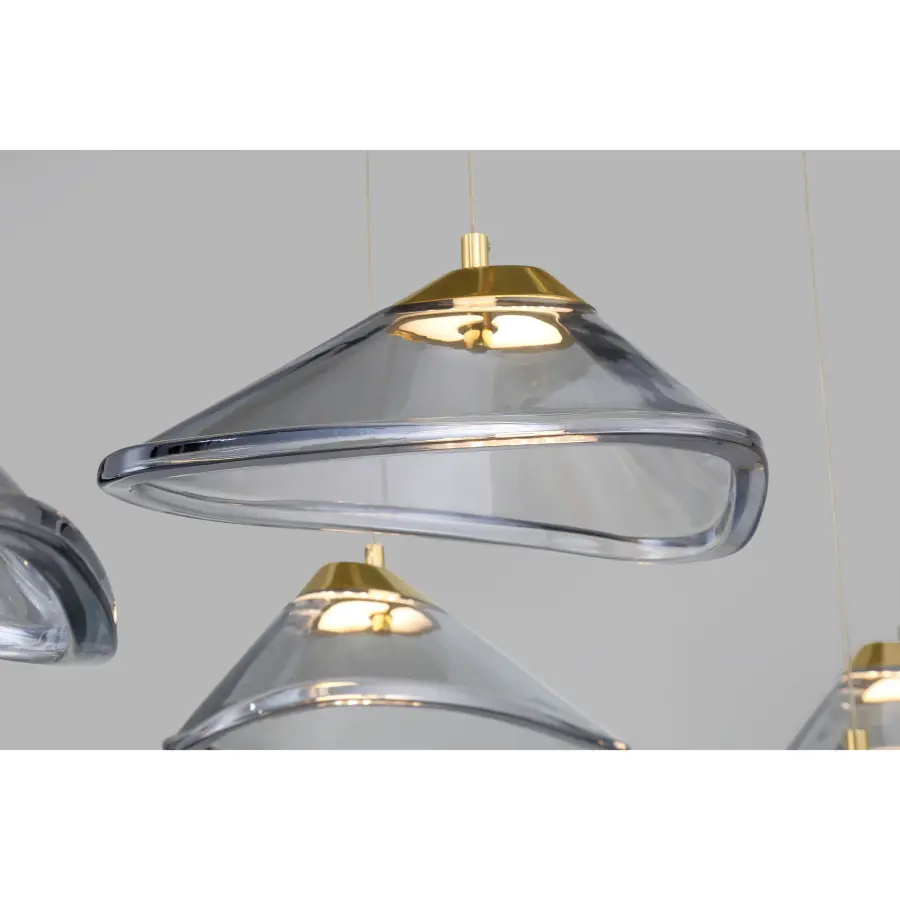 Dramatic Linear Statement Piece with Warm Mixed-Metal Finish - Image 4