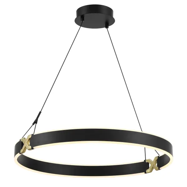 The Recovery X pendant combines industrial-modern aesthetics with premium LED technology. Its 26-inch profile and mixed coal/brass finish create striking visual interest, while 2627 lumens and 93 CRI deliver exceptional illumination.