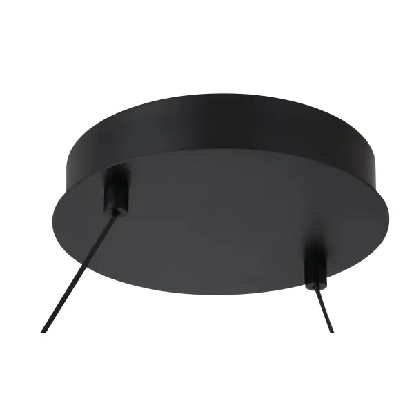 Recovery X 26" LED Pendant in Coal and Satin Brass - Image 5