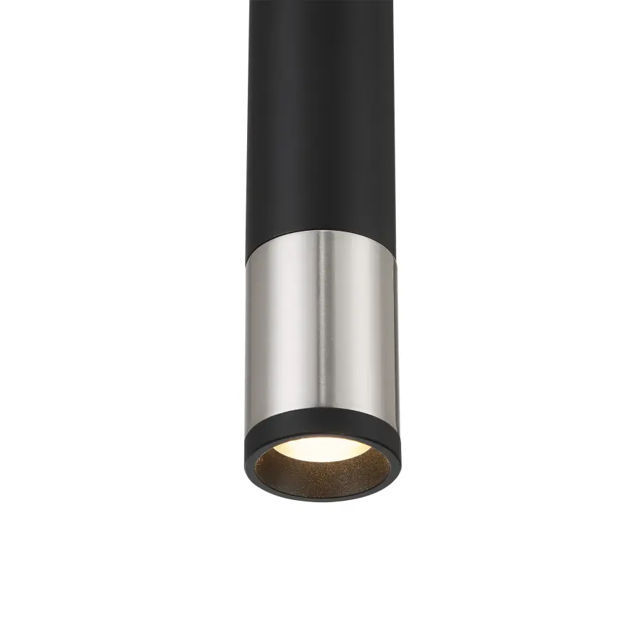 Wand LED Mini Pendant in Brushed Nickel and Coal - Image 2