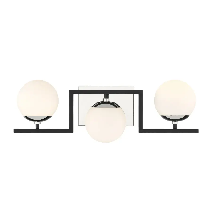 Sophisticated Two-Tone Bath Lighting with Timeless Appeal - Image 2