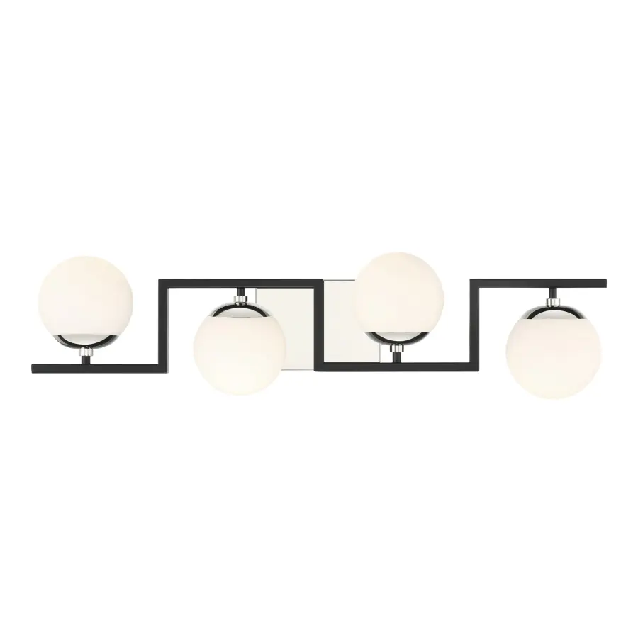 Sophisticated Two-Tone Bath Lighting with Timeless Appeal - Image 2