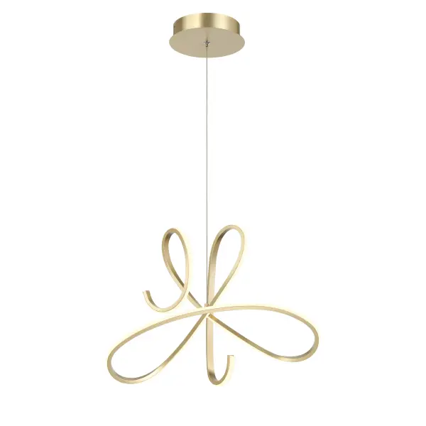 The Astor LED Pendant by Robin Baron combines modern sophistication with warm metallic tones. Its integrated LED technology delivers excellent color rendering while the soft gold finish adds luxurious warmth to contemporary spaces.