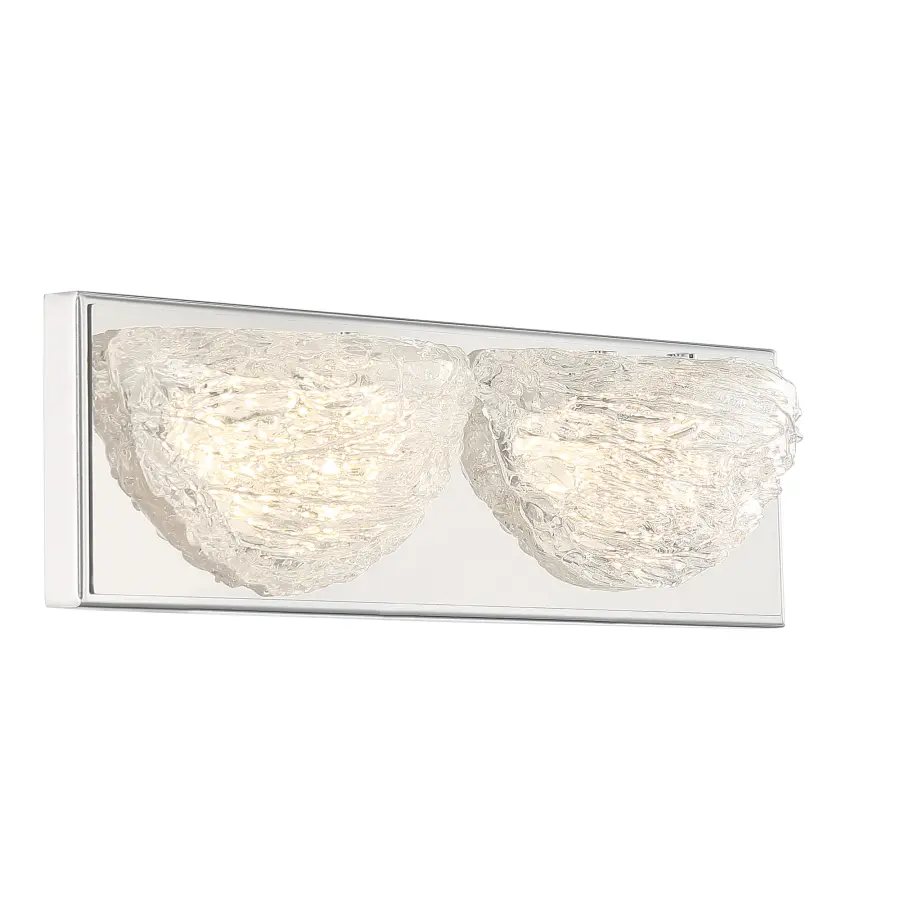 Modern Ice 2-Light LED Bath Vanity Light - Image 5