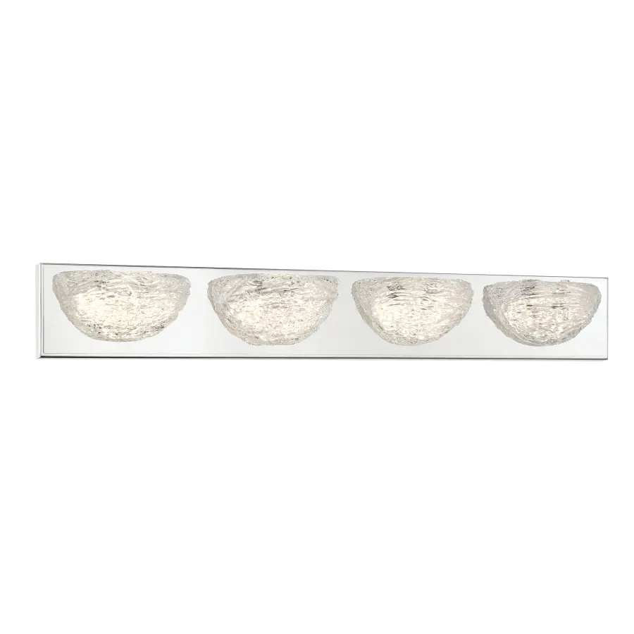 Modern Ice 4-Light LED Bath Vanity Light - Image 1