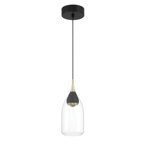 The Arabesque mini pendant combines sophisticated two-tone finishes with exceptional LED quality. Its compact 4.5" width makes it perfect for tight spaces while delivering 358 lumens of 98 CRI light for true color rendering.