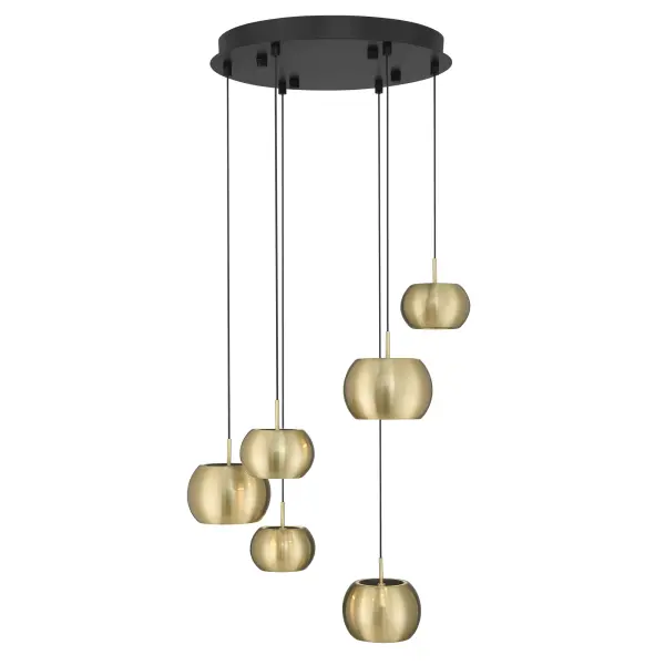 The Halo pendant combines contemporary minimalism with sophisticated two-tone styling. Its low-profile pan design delivers bright, high-CRI LED light through an acrylic diffuser, perfect for modern dining spaces and kitchen islands. - alternate view