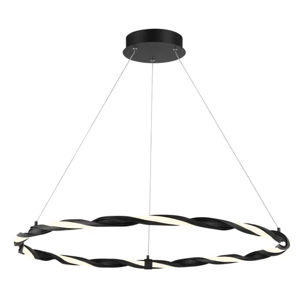 The Convolution pendant delivers exceptional illumination with 2689 lumens and superior 94 CRI in a sophisticated 31-inch linear design. Its coal black finish and clean lines make it ideal for contemporary interiors.
