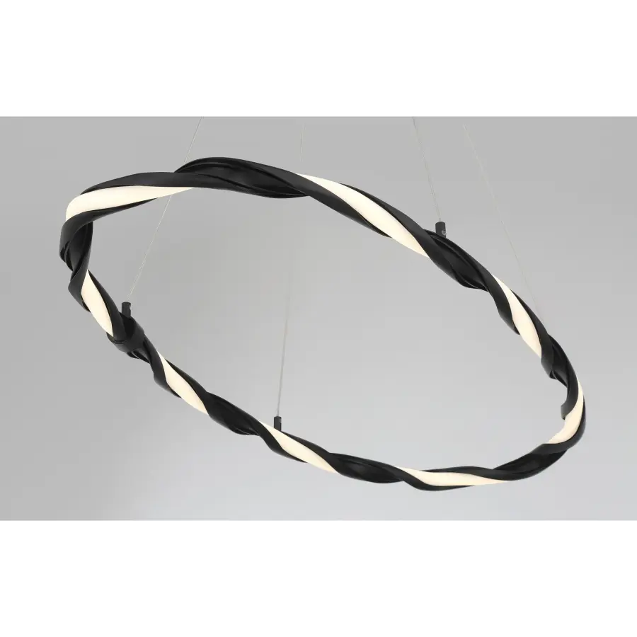 Convolution 36.75" LED Pendant in Coal Finish - Image 4
