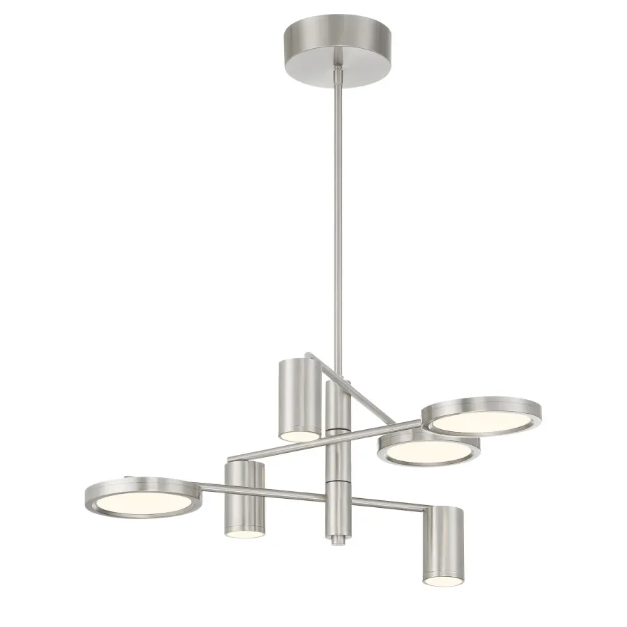Versatile Modern Chandelier with Adjustable Swivel Design - Image 1