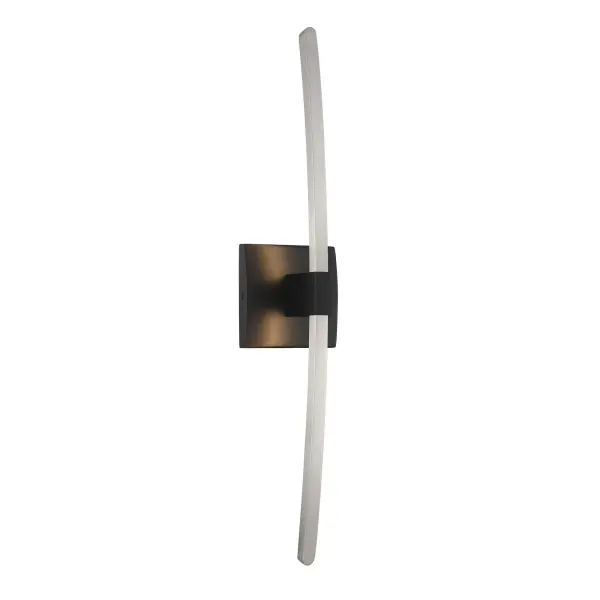 The Archer 24" LED wall sconce combines modern aesthetics with practical functionality. Its coal black and brushed nickel finish paired with frosted acrylic creates soft, even illumination perfect for task and ambient lighting.