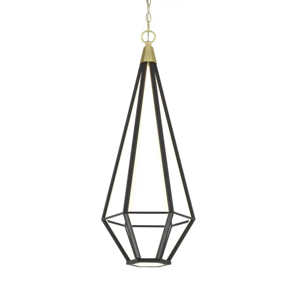 The Dripping Gems pendant combines artistic design with efficient LED technology. Its unique painted soft brass and coal finish creates visual interest, while the compact 12-inch width makes it perfect for smaller spaces or grouped installations.