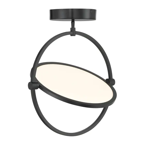 Sleek Modern Semi-Flush with High-CRI LED for Intimate Spaces - Image 1