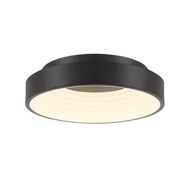 The Conc 15" flush mount delivers professional-grade lighting with 95 CRI in a contemporary coal black finish. Its slim 3.75" profile makes it ideal for spaces with lower ceilings while providing bright, energy-efficient illumination.