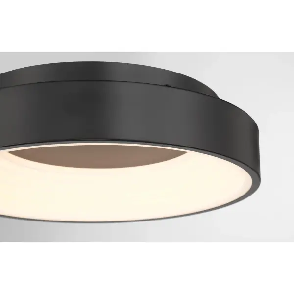 Conc 15" LED Flush Mount in Coal Black - Image 4