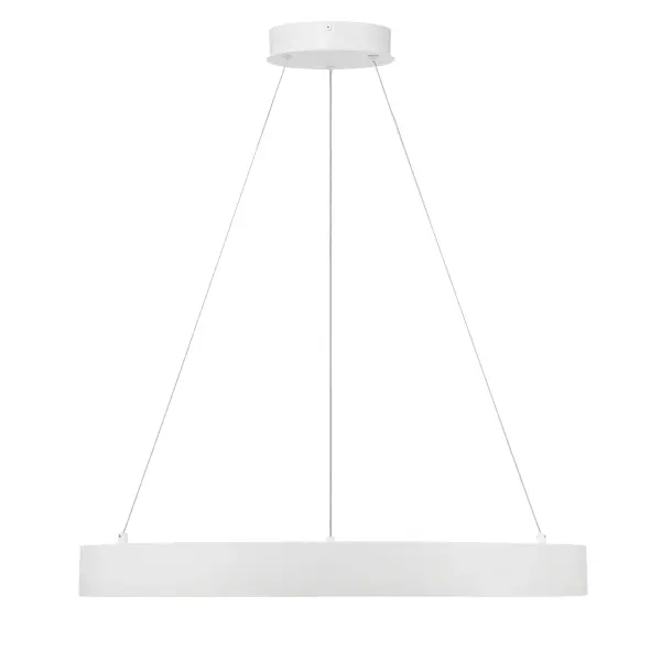 The Conc pendant delivers modern minimalist design with a slim 2.6-inch profile and 24-inch span. Its frosted acrylic diffuser provides even illumination with outstanding 94 CRI, making it ideal for task-oriented spaces. - alternate view