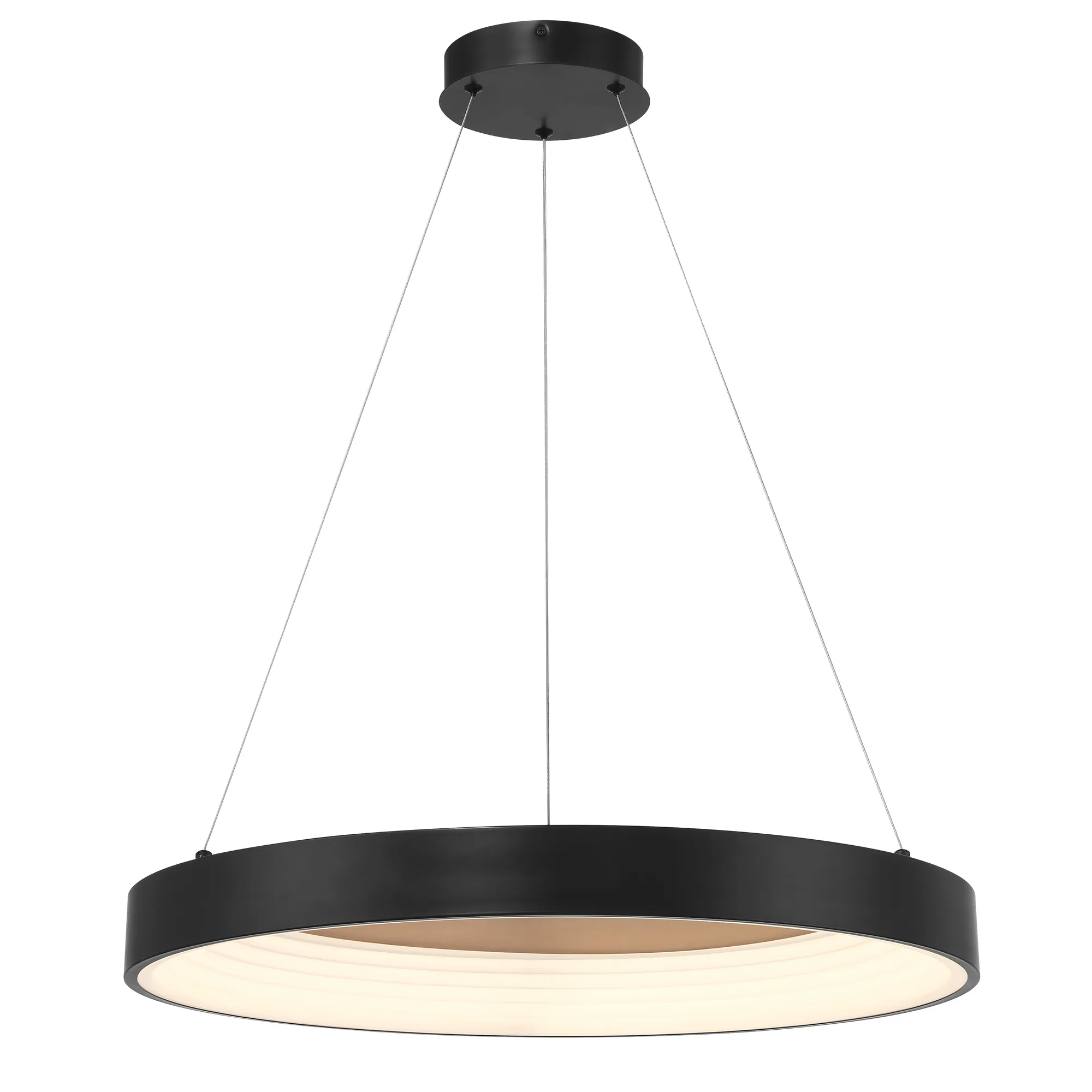 Conc 24" LED Pendant in Coal Black