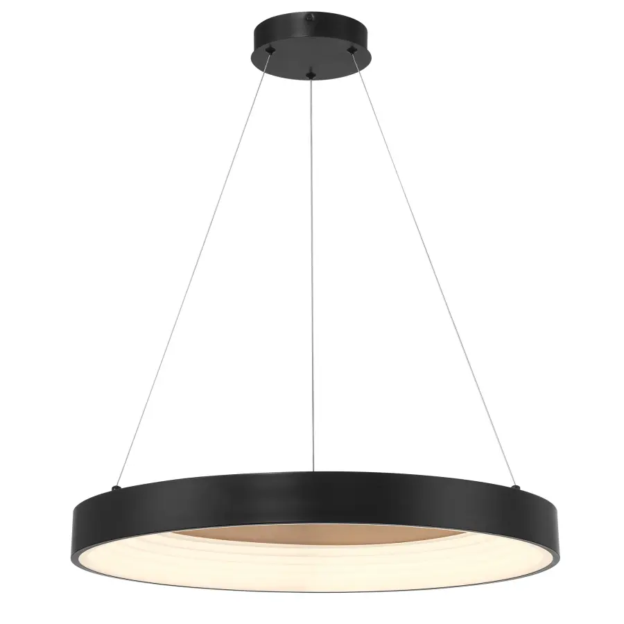 Conc 24" LED Pendant in Coal Black - Image 1