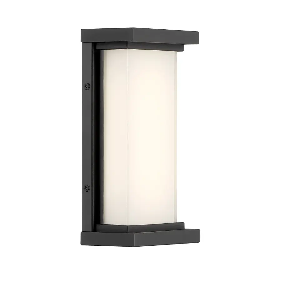 Compact Traditional LED Wall Sconce with Frosted Glass - Image 1