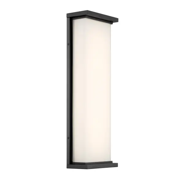 The Caption LED Wall Sconce combines timeless traditional design with modern LED efficiency. Its 24-inch height and frosted aquarium glass create beautiful ambient lighting for outdoor spaces.
