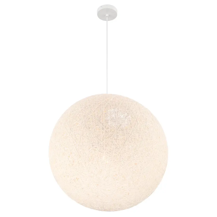 Entwined 24" Light Pendant with White Papyrus Shade - Image 1