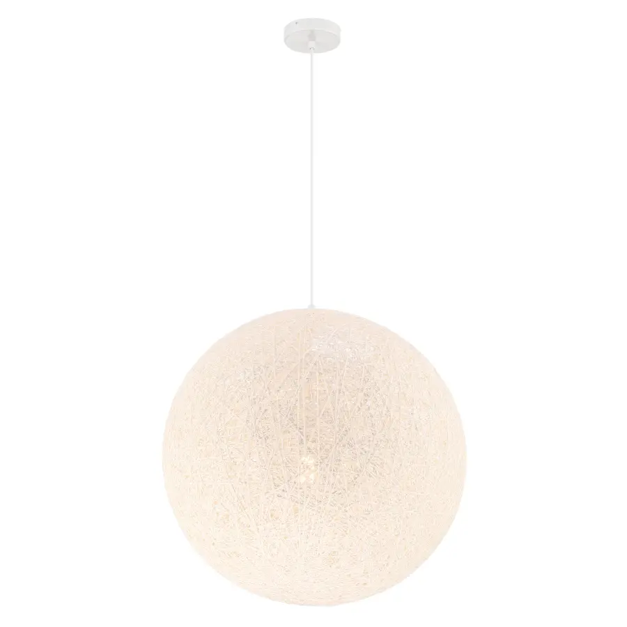 Entwined 24" Light Pendant with White Papyrus Shade - Image 4