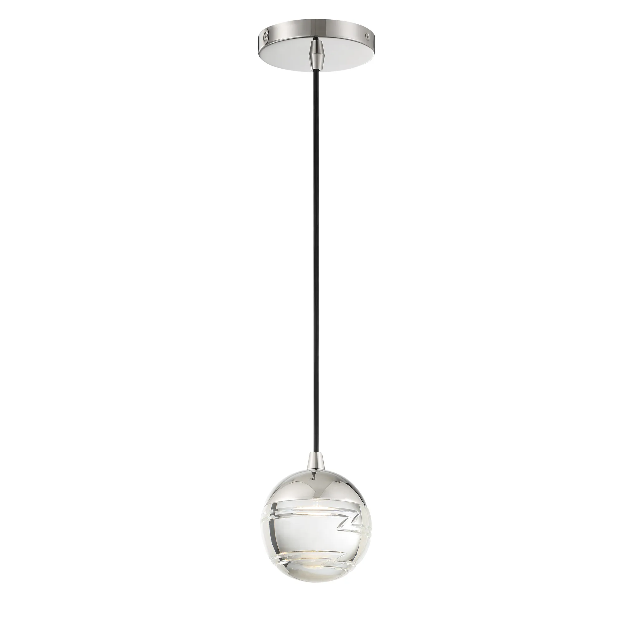 Hail 8W LED Mini Pendant in Polished Nickel