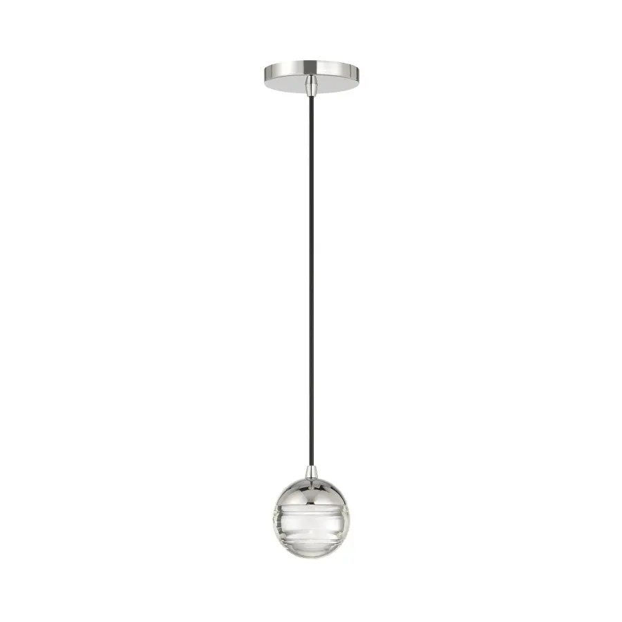 Hail 8W LED Mini Pendant in Polished Nickel - Image 4