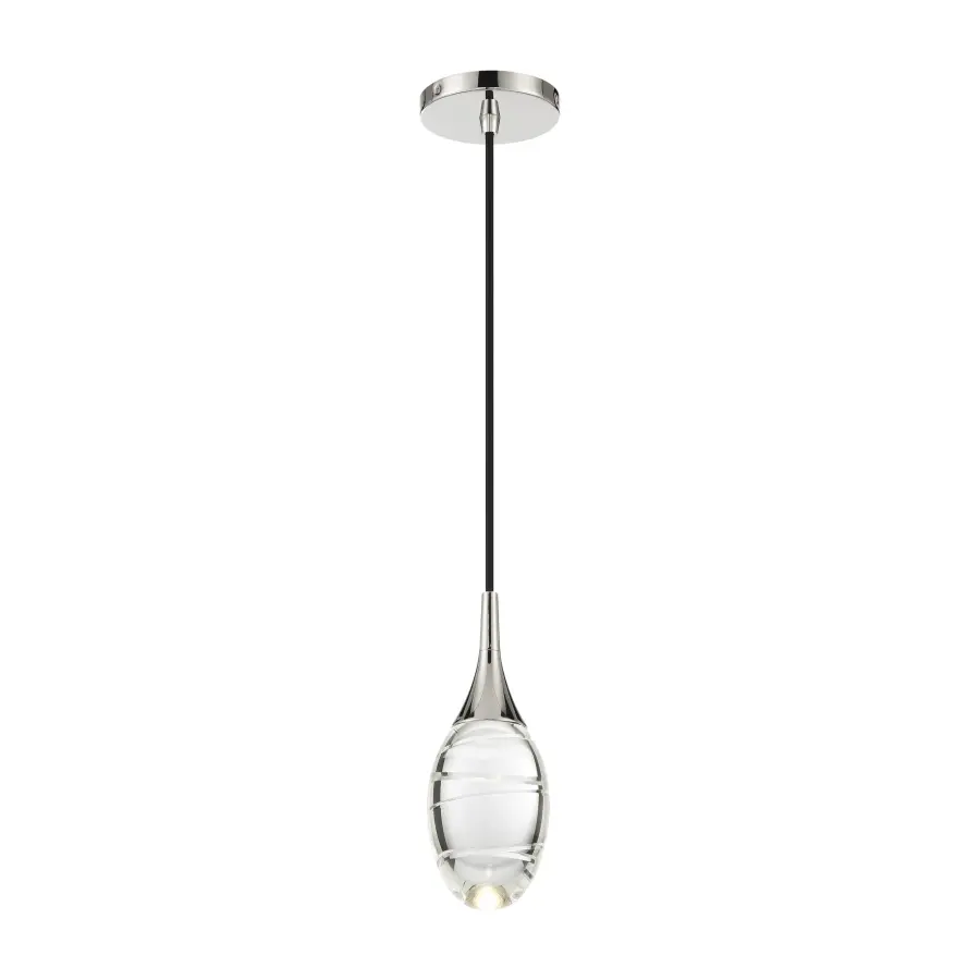 Hail LED Mini Pendant in Polished Nickel - Image 1