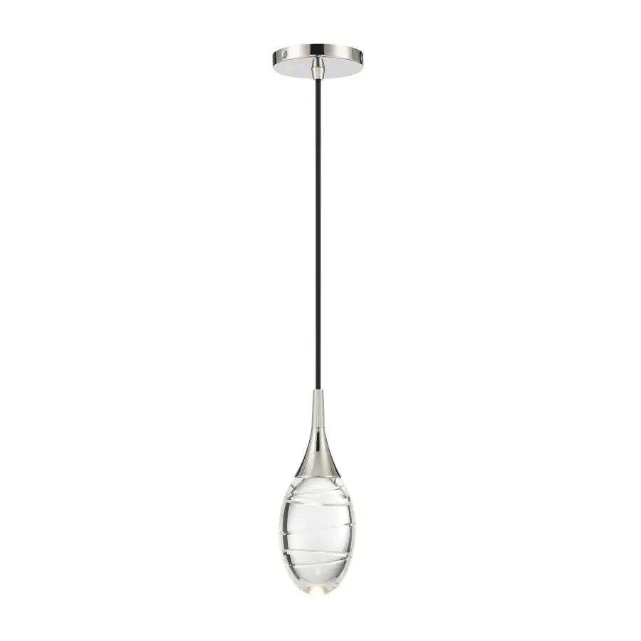 Hail LED Mini Pendant in Polished Nickel - Image 4
